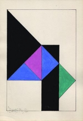 Hugo De Marziani, Untitled, 1960. Tempera on paper, 20 x 14 cm.