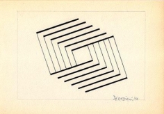 Hugo De Marziani, Untitled, 1958. Ink on paper, 16 x 23 cm.