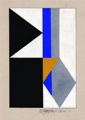 Hugo De Marziani, Untitled, 1960. Tempera on cardboard, 24 x 16 cm.