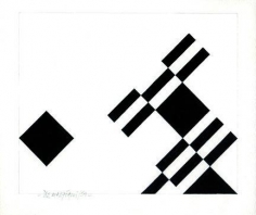Hugo De Marziani, Untitled, 1959. Acrylic on paper, 18 x 22 cm.