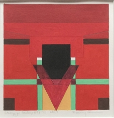Fanny San&iacute;n, Study for Painting No. 3 (2), 2007, 2007,&nbsp;Acrylic on paper,&nbsp;19 1/4 x 22 in. (48.9 x 55.9 cm.)