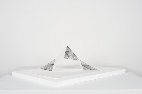 Mariano Dal Verme, Untitled, 2013. Graphite, paper, 4 1/4 in. x 9 3/4 in. x 13 3/4 in.