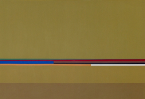 Mercedes Pardo.&nbsp;Atardecer, 1980, Acrylic on canvas, 43 5/16 x 62 15/16 in.