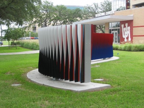 Carlos Cruz-Diez, Double Physichromie: University of Houston, 2008.&nbsp;59 1/16 x 601 9/16 in. (150 x 1528 cm.)