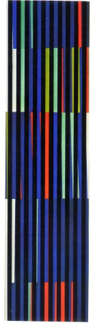 Alejandro Otero, Coloritmo 48A [Colorhythm 48A], 1971. Industrial enamel on wood, 70 13/16 x 18 7/8 in.&nbsp;