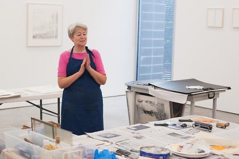 Printmaking Workshop with Marie Leterme. Sicardi Gallery, August 24, 2013.