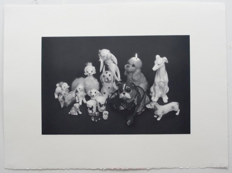 Liliana Porter, Dogs, 2012. Photo polymer gravure, 22 in. x 30 in.