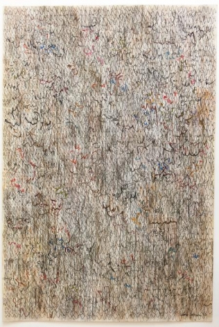 Le&oacute;n Ferrari, Untitled, 1990. Graphite, pastel, and ink on high impact polystyrene, 25 11/16 x 17 5/8 in. / 65.2 x 44.7 cm.