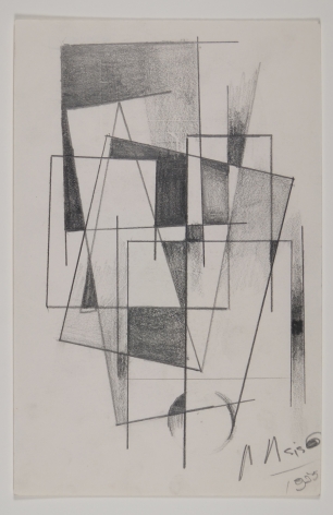 Antonio Asis, Untitled, 1955,&nbsp;Graphite on paper,&nbsp;8 1/4 x 5 5/16 in. (21 x 13.5 cm.)