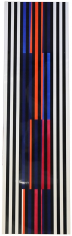 Alejandro Otero, Coloritmo 74a bis [Colorhythm 74a bis], 1991. Industrial enamel on wood, 59 1/16 x 16 11/16 in. (150 x 42.5 cm.)