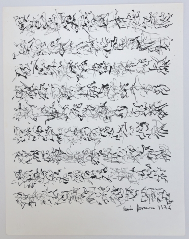 Le&oacute;n Ferrari,&nbsp;Sin T&iacute;tulo, 1976, Ink on paper,&nbsp;8 1/2 x 6 19/32 in. (21.6 x 16.8 cm.)