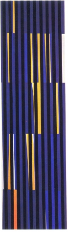 Alejandro Otero, Coloritmo 47 [Colorhythm 47], 1971. Industrial enamel on wood, 78 11/16 x 22 in.&nbsp;