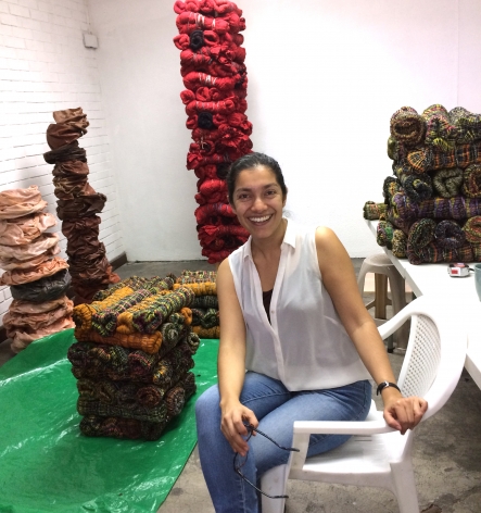 Sandra Monterroso in her Guatemala City studio.