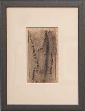 Jos&eacute; Gurvich, Untitled, 1961. Ink on paper, 8 x 4 3/4 in. / 20.3 x 12 cm.
