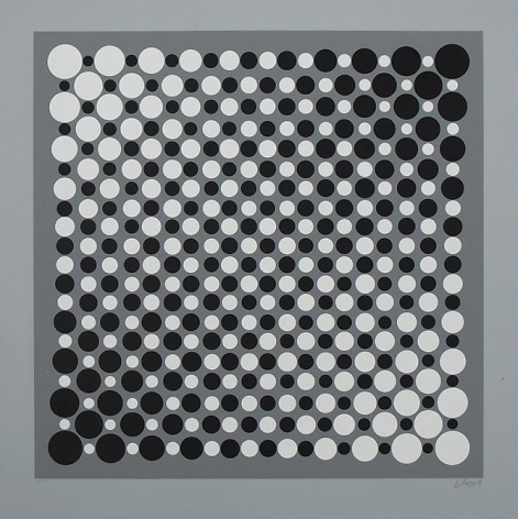 Julio Le Parc, Untitled, c. 1960&#039;s. Serigraph, 25 3/4 in. x 25 3/4 in.
