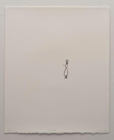 Liliana Porter, To See Gold, 2013. Lithograph on white Arches paper, 22 1/2 in. x 18 1/2 in.