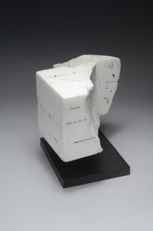 Untitled, 1984,&nbsp;Drawing on marble,&nbsp;4 1/8 x 6 7/8 x 6 1/16 in. (10.5 x 17.5 x 15.5 cm.)