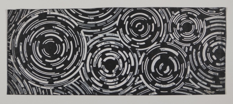 Antonio Asis,&nbsp;Esquisse noire, 1958,&nbsp;Gouache and ink on paper,&nbsp;3 9/16 x 8 7/8 in. (9.2 x 22.6 cm.)