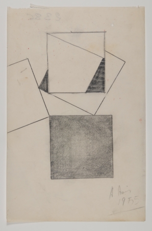 Antonio Asis,&nbsp;Esquisse, 1955,&nbsp;Graphite on paper,&nbsp;5 3/8 x 8 1/4 in. (13.7 x 20.9 cm.)