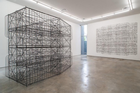 Pablo Siquier, Structure, Sicardi Gallery installation view, 2013.