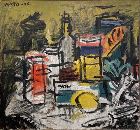 Francisco Matto, Bodegon, 1945. Oil on board, 20 1/16 x 21 5/8 in.
