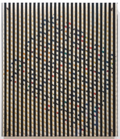 Alejandro Otero, Coloritmo en movimiento 6 [Colorhythm in Motion 6], 1957. Duco on wood and plexiglass, 45 21/32 x 40 15/16 x 4 5/16 in. (116 x 104 x 11 cm.)
