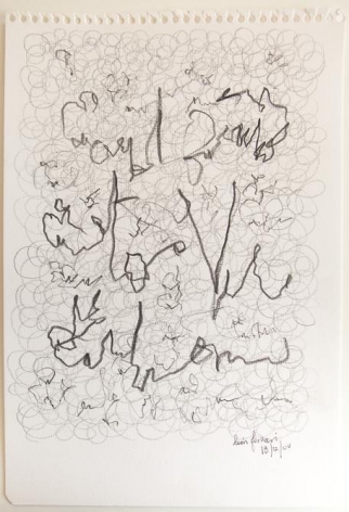 Le&oacute;n Ferrari, Untitled, 2004. Graphite on paper, 11 11/16 x 8 5/16 in. / 29.7 x 20.1 cm.