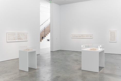 Installation view of Gustavo Diaz&#039;s 2018 exhibition&nbsp;Fuzziness: Thinking on Paper&nbsp;at Sicardi | Ayers | Bacino.