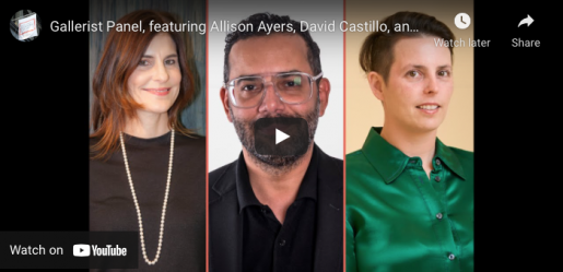 Gallerist panel featuring Sicardi | Ayers | Bacino partner Allison Ayers